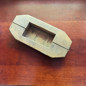 French Vintage Butter Mold – Very Old & Handcrafted Treasure