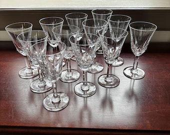 Vintage St. Louis French Crystal Wine Glasses – Exquisite Handcrafted Elegance