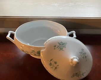 フランスのヴィンテージ ベルナルド リモージュ磁器製スープチュリーン