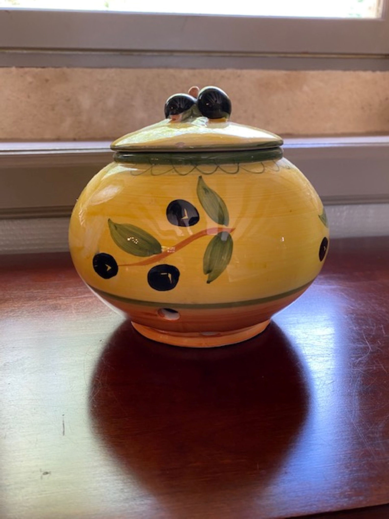 French Vintage Olive Jar Etsy