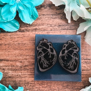Anatomical Heart Earring Mold, Resin Mold, Resin Mold, Heart Mold, Anatomical Heart Mould, Epoxy Mold, Mould Mold, Silicon Mould