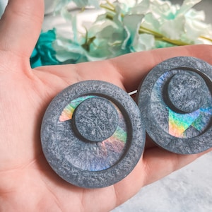 Holographic Earring Mold, Holographic Mold, Holographic resin, Holo mold, Holo Resin, Moon Phase Mold, Witch Mold, Epoxy Resin Mold