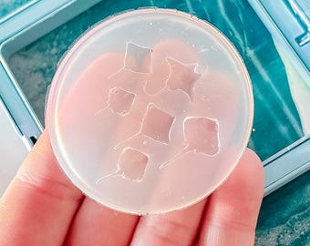 Stingray Resin Charm Mold • Tiny Ocean Silicone Mold for Epoxy and UV Resin