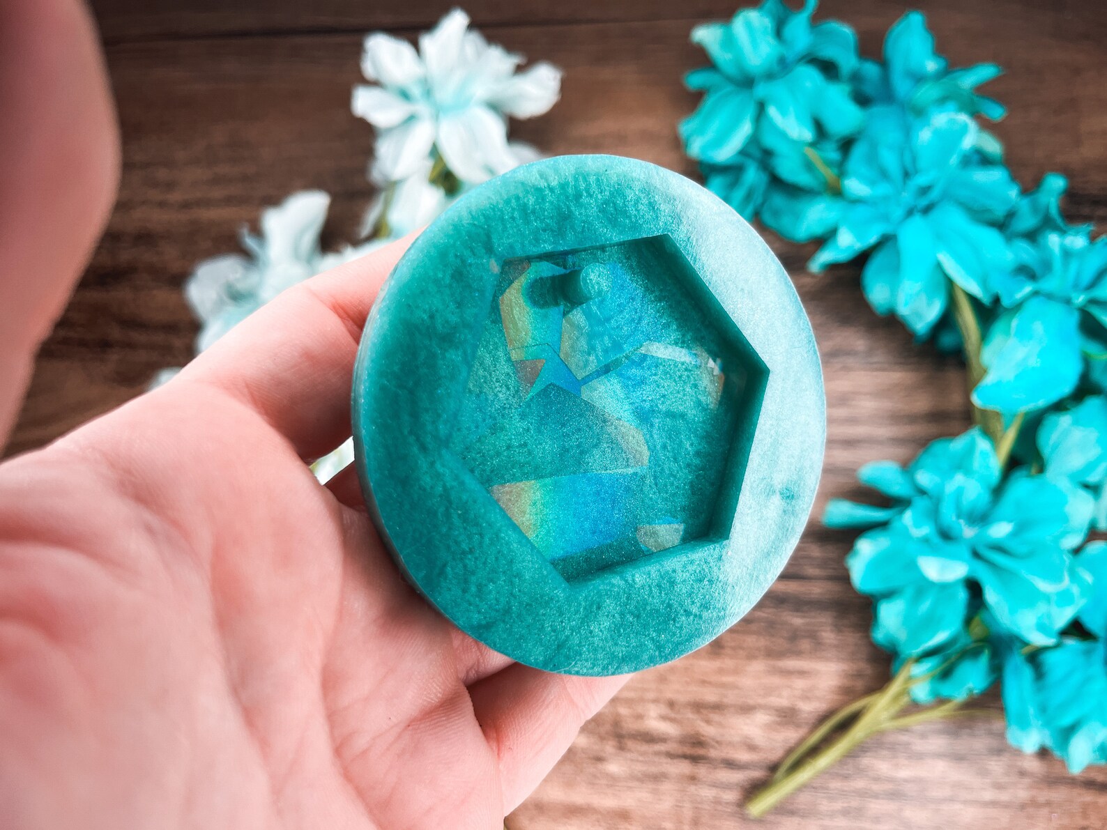 Holographic Hexagon Mold Holographic Mold Holographic Resin Etsy