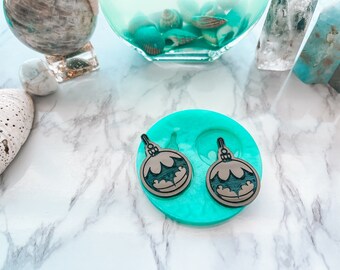 Molde de resina para pendientes con forma de murciélago • Moldes de silicona góticos para Halloween