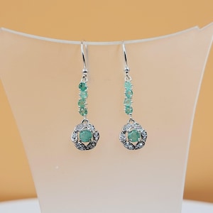 Orecchini A Cerchio Con Pietra Portafortuna Di Maggio – Argento 925 E Zirconia, Ipoallergenici, Regalo Con Scatola