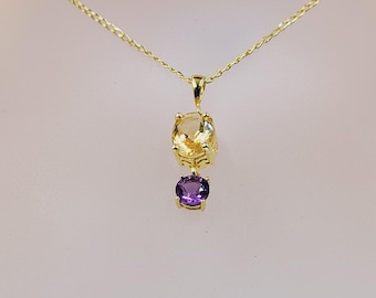 Orecchini pendenti in argento sterling con gemma naturale di granato, quarzo rosa e morganite - Italia