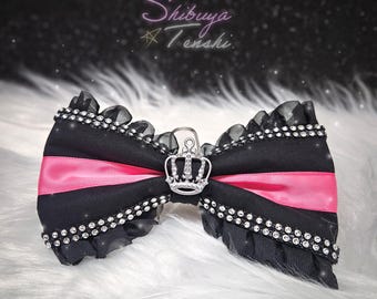Ma*rs Hair Bow Ribbon Gyaru Accessories Lot Bling Agejo Gyaru Gal Style Pink Y2K Gyaru Accessories Ma*rs Hair Bow Ribbon Gyaru Accessories  main image 4