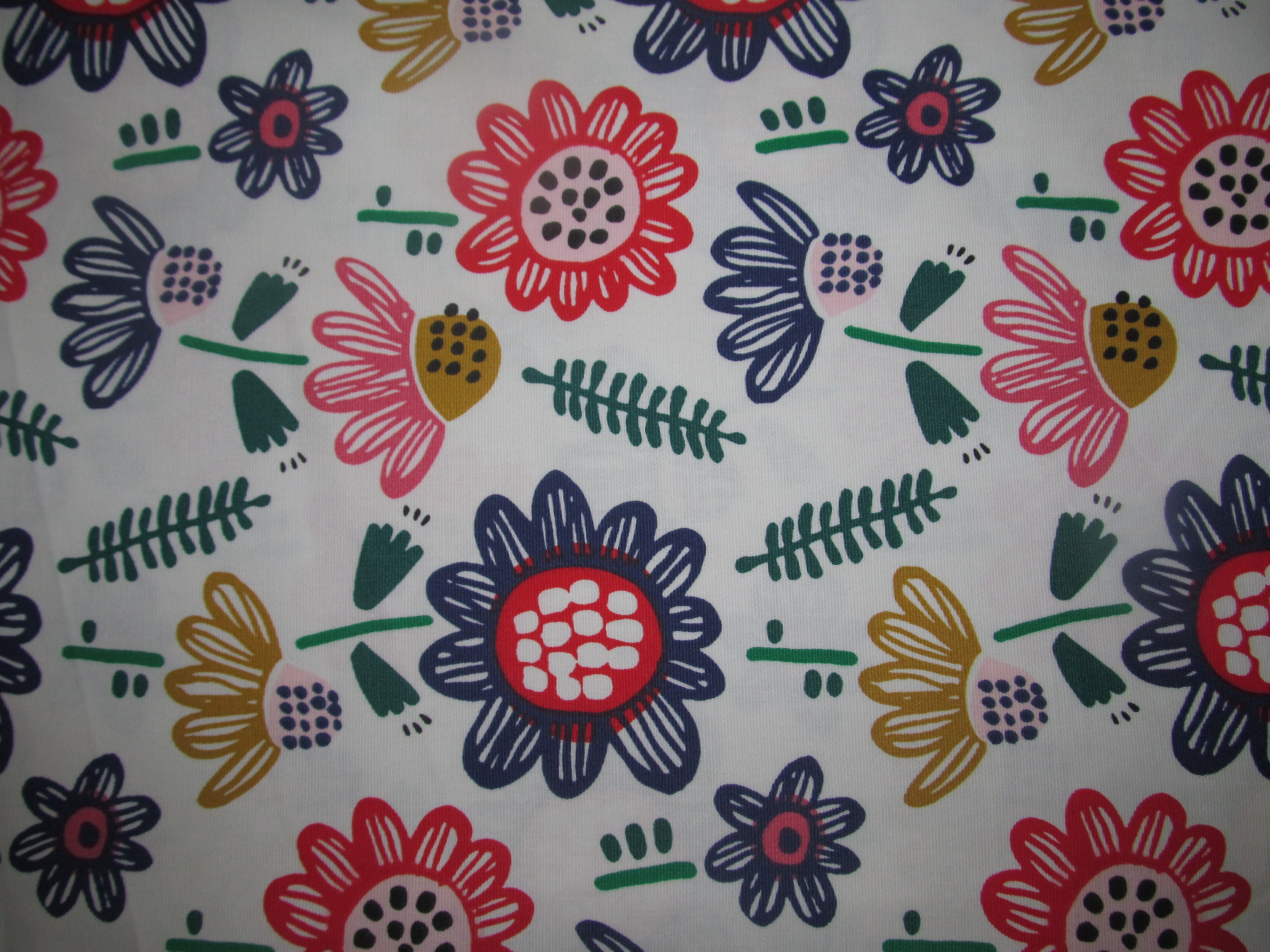 IKEA Modern Floral Fabric by the Yard, 100 Cotton, 59 Inches Wide