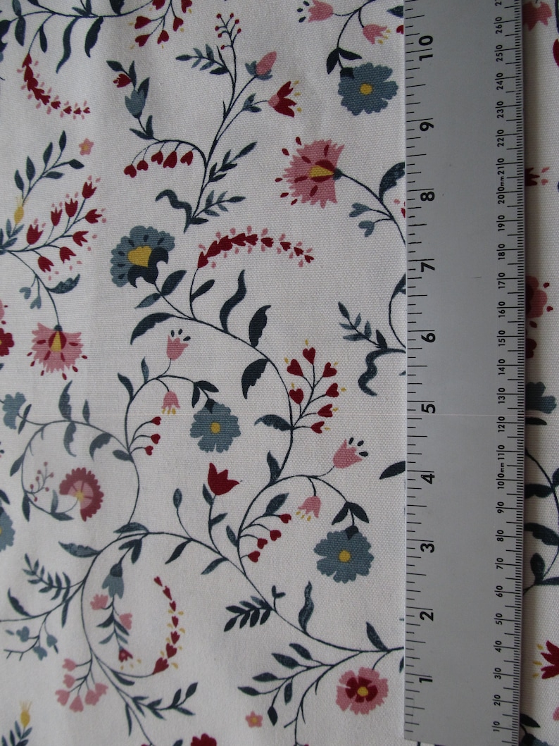 Ikea Fabric by the Yard Floral Scandinavian Fabric Ikea Etsy