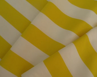 Ikea fabric by the yard, yellow & white fabric, thick cotton good for everything from jackets to upholstery, curtains piloows and home decor