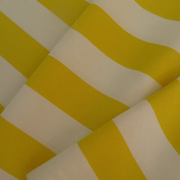 Ikea fabric by the yard, yellow & white fabric, thick cotton good for everything from jackets to upholstery, curtains piloows and home decor