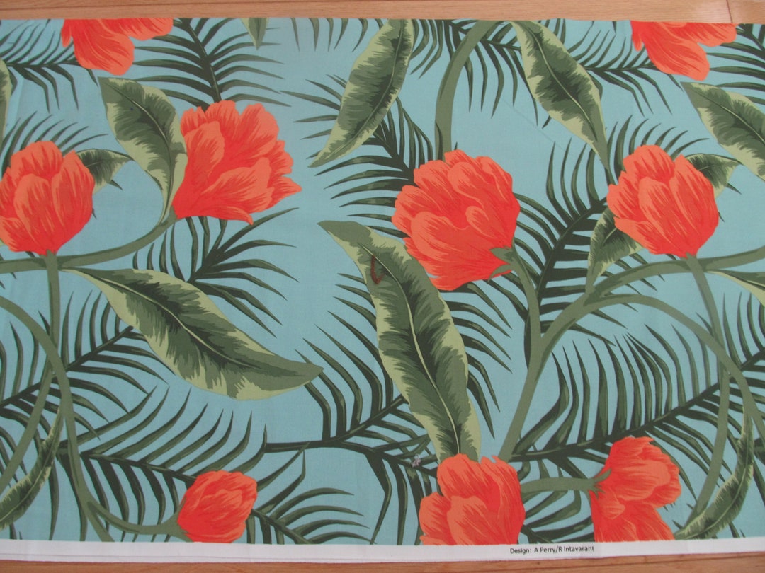 IKEA Floral Fabric by the Yard, 100 Cotton, 59 Inches Wide Etsy