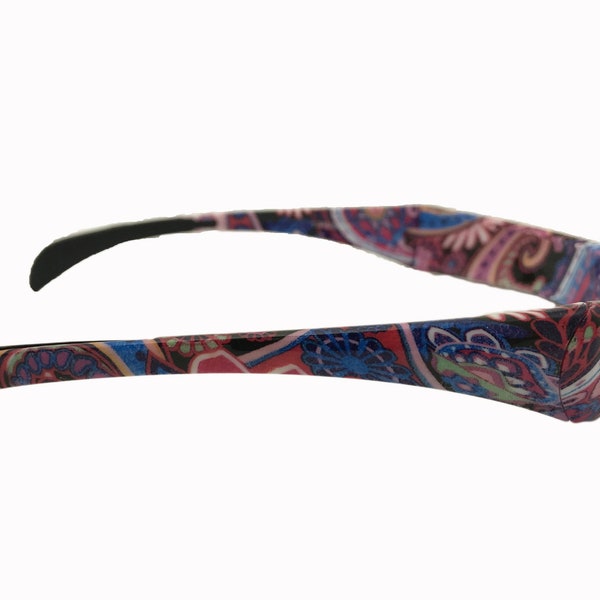 Headband That Fits Like Sunglasses - SqHair Bands - Folding Headband - Paisley