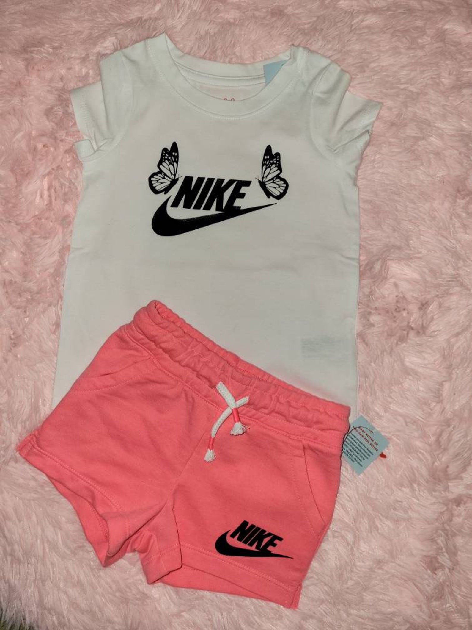 Nike 2 pieces girl infant set nike inspired outfit nike Etsy