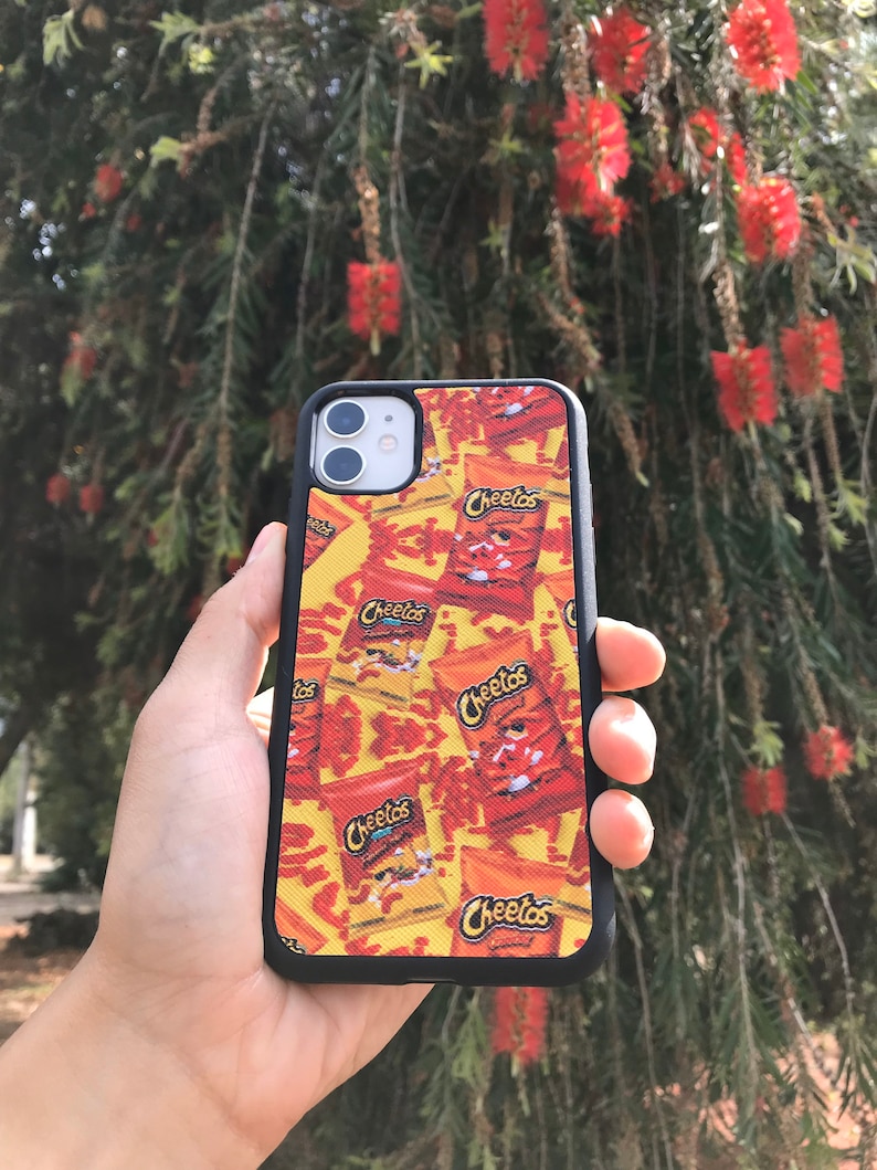 11 Pro Cheetos Faux Leather Inspired Case iPhone 12 11 s10+ 11 Pro Max s10e Samsung s10 S20 IPhone X,XS,XR