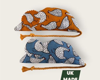 Handmade Catnip Mouse Toys – Organic Catnip, Chicken Print, 2 Pack, UK Made