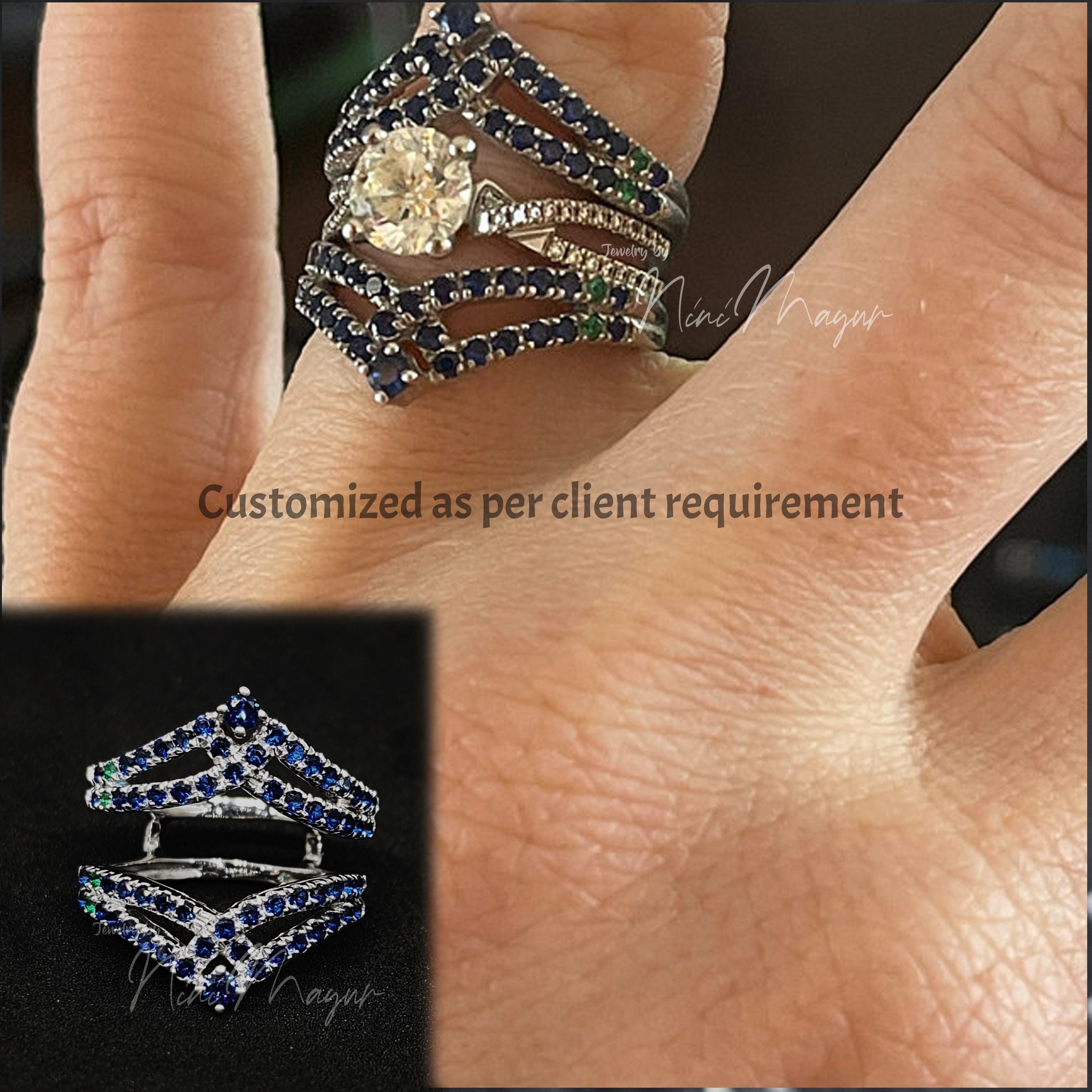 0.66ct Ring Enhancer and Wrap, Engagement Ring Guards & Spacers