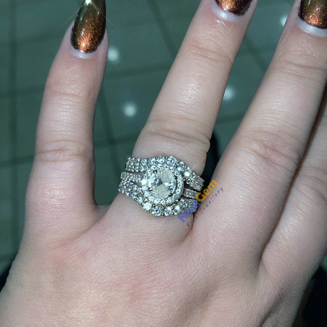 High Quality 14kt Solid Gold Moissanite / CZ Ring Enhancer and Etsy