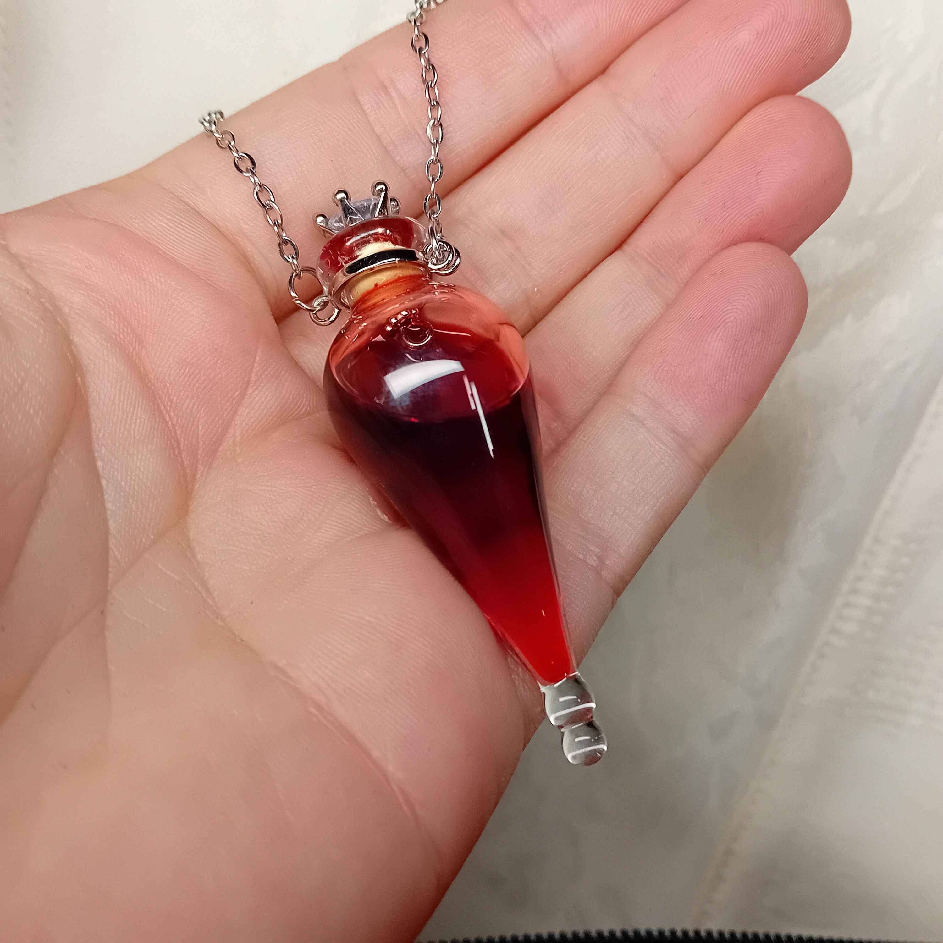Etsy blood outlet vial necklace