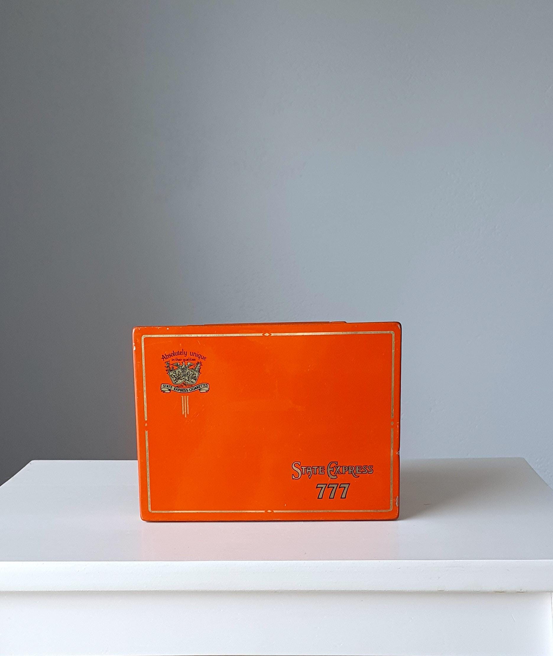 Vintage State Express 777 Cigarettes Tin, State Express Flat 50