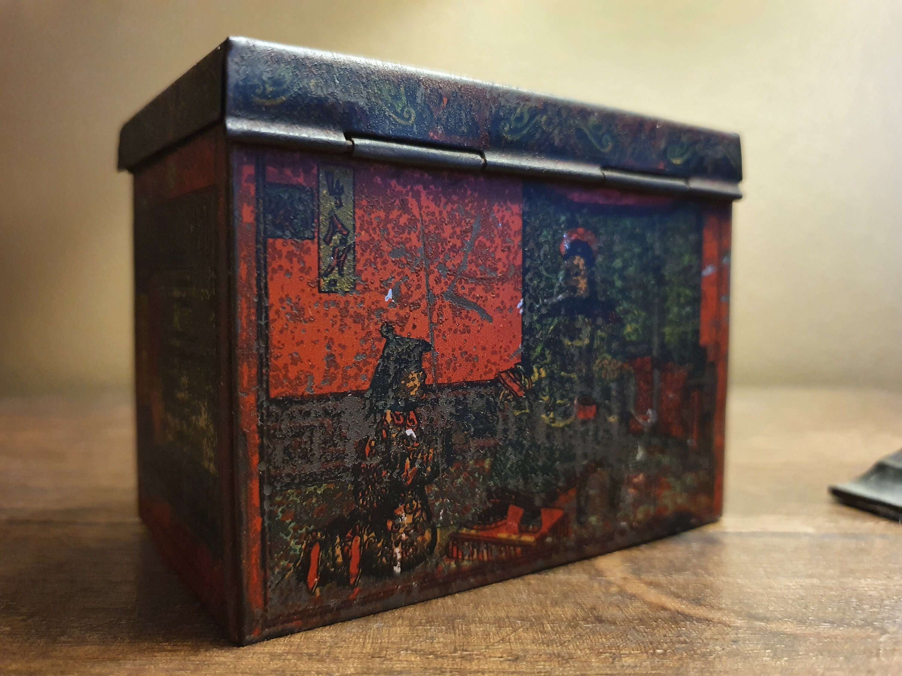 Antique Tea Tin Antique Tin Box Tea Tin Box Imperial Russia Etsy