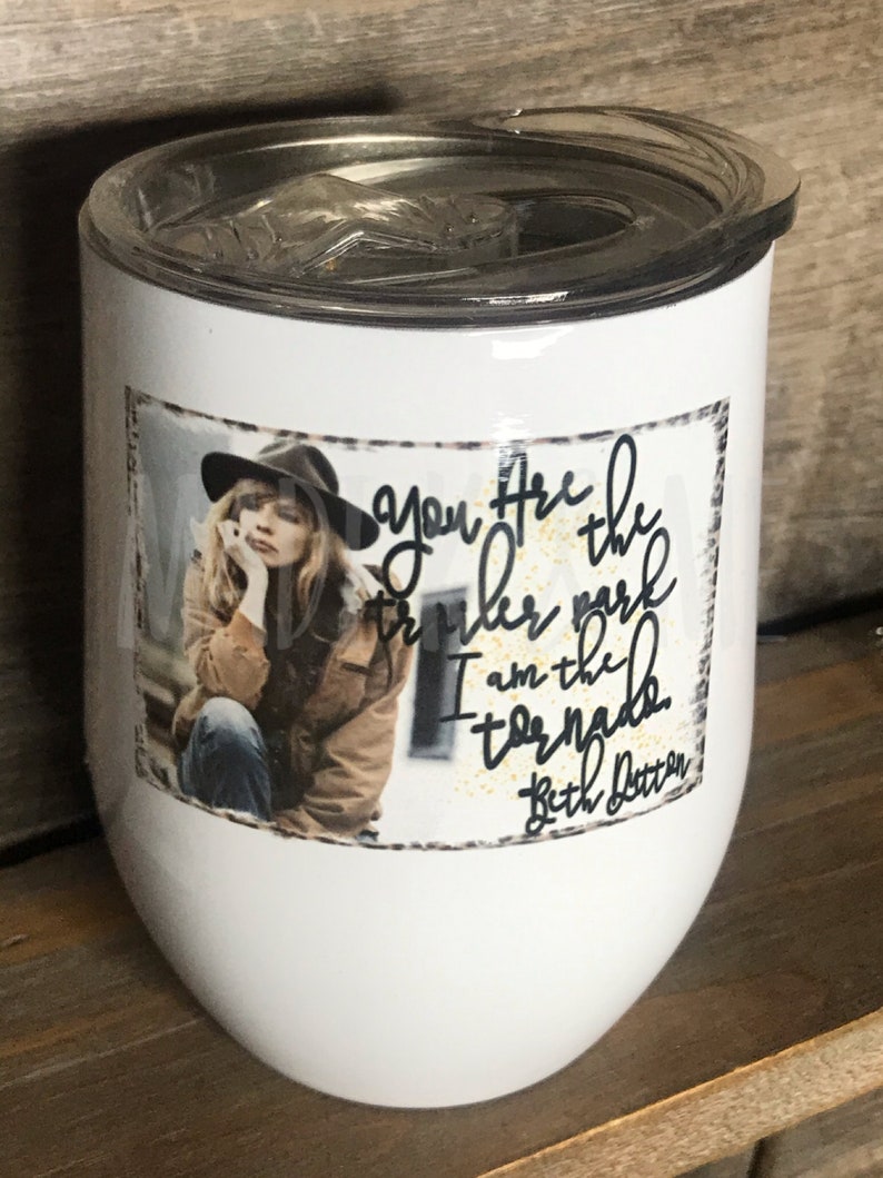 Yellowstone 12oz Wine Tumbler Stainless Steel Double Wall Cup Etsy