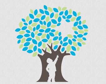 Child Tree Star / Child Care / Daycare Clip Art / Preschool Logo / Logo templates / Download and Use Now