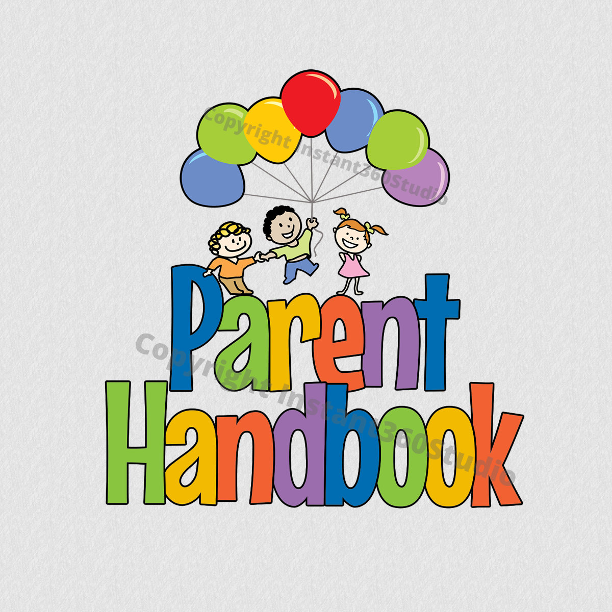 Parent Handbook Graphic Fun & Colorful Custom Design for Your Child Parent Handbook Graphic Fun & Colorful Custom Design for Your Child
