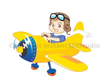 Flying High / Child Care / Daycare Clip Art / Preschool Logo / Logo templates / Download and Use Now