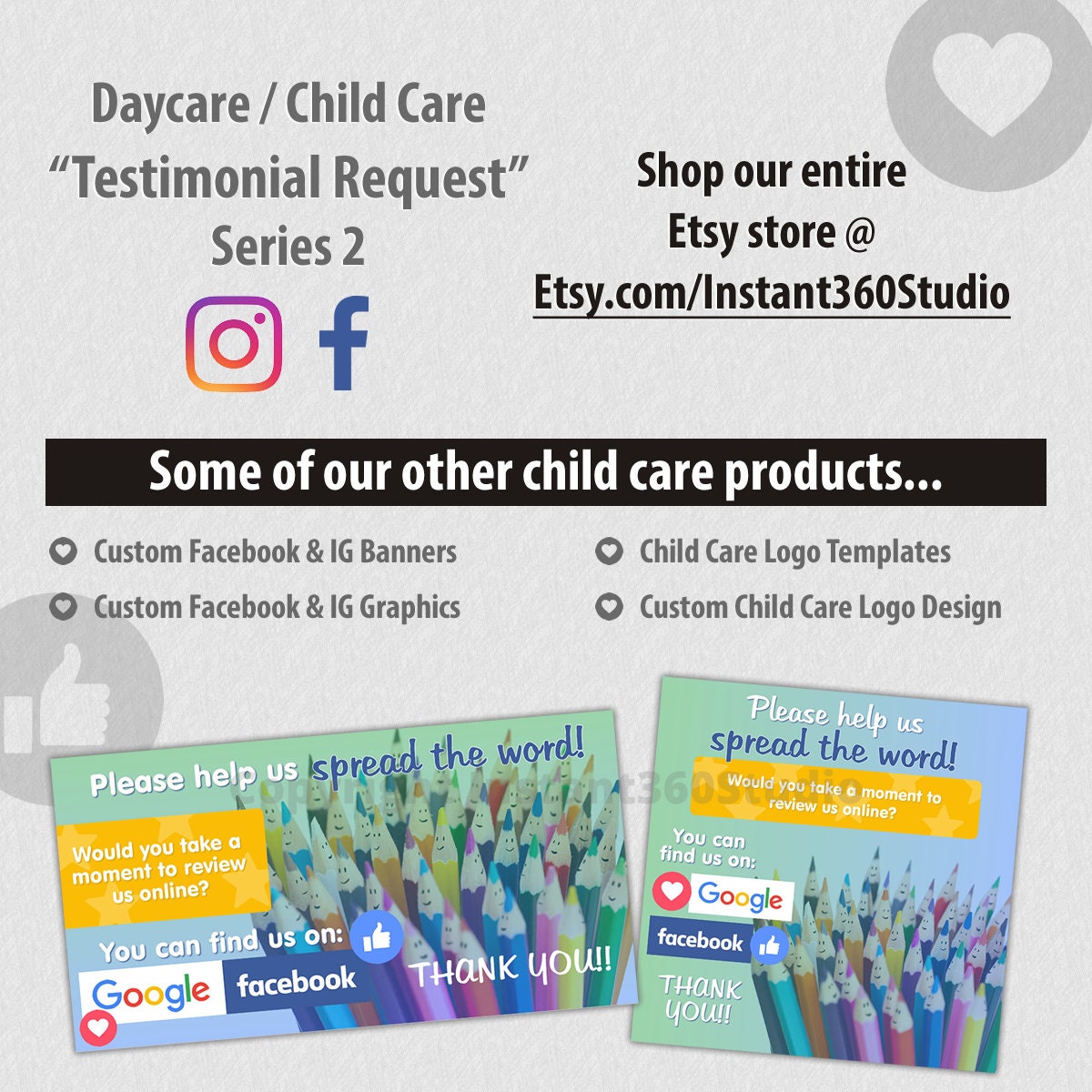Parent Testimonial Request Graphic for Facebook / Twitter / Instagram