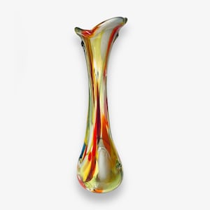 Large colorful Murano glass vase, around 1970