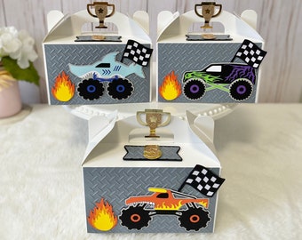Monster Jam inspired Birthday Decoration | Monster Truck Birthday Decoration | Monster Jam Party Favors | Monster Jam Candy Box