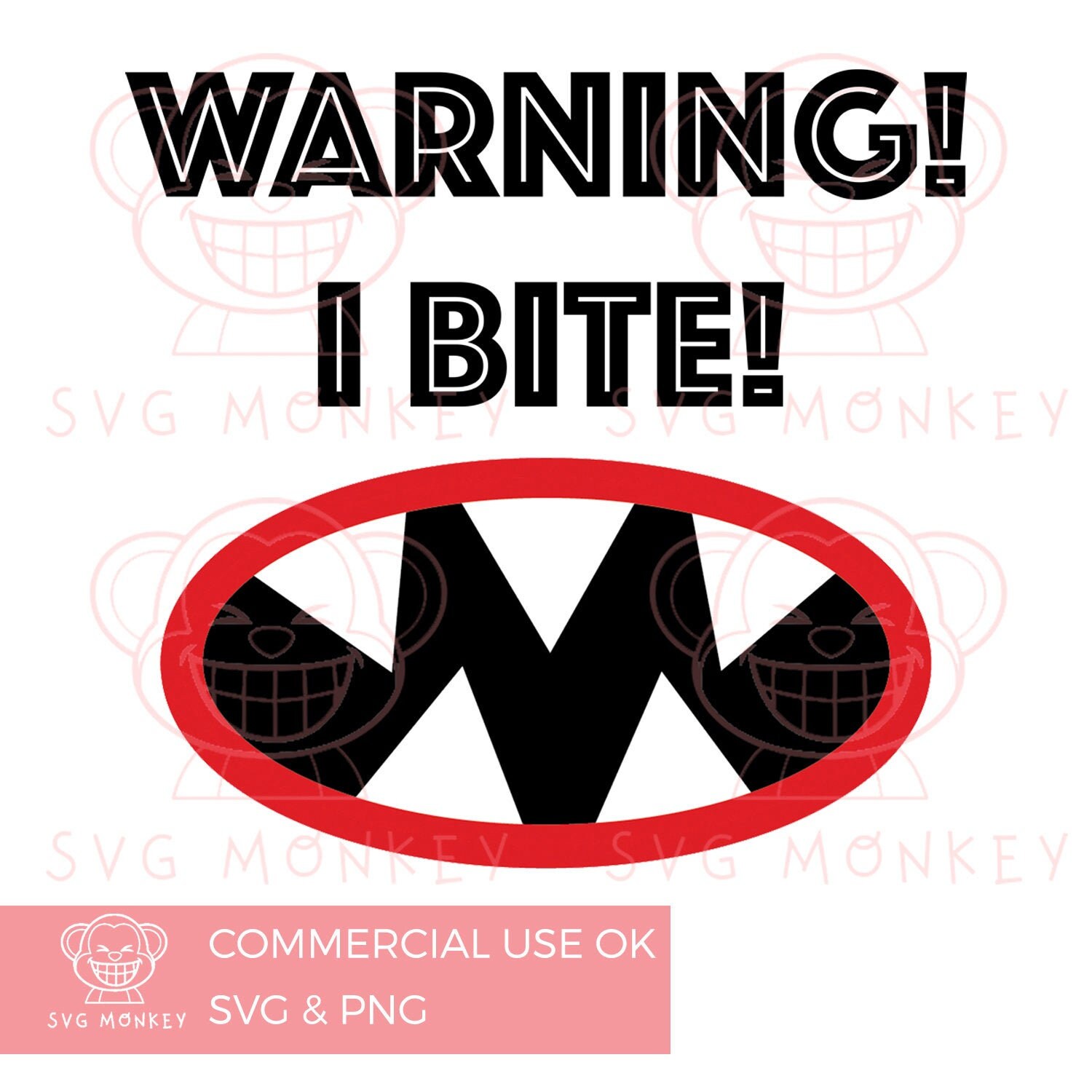Download I Bite Baby Onesie Svg I Bite Svg Halloween Svg Warning I Etsy