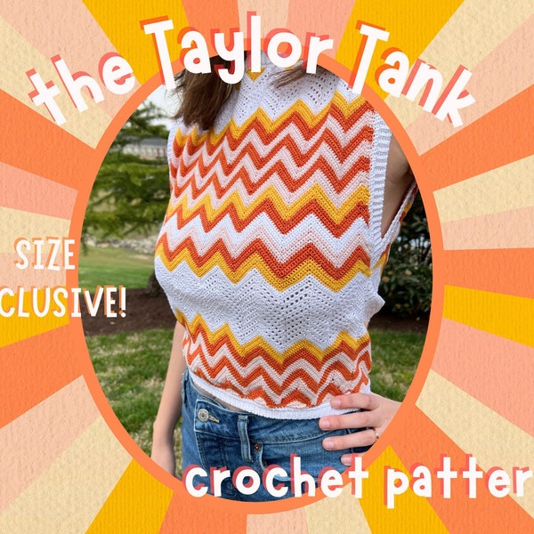 Taylor Tank- Digital Crochet PATTERN