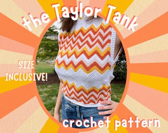 Taylor Tank- Digital Crochet PATTERN