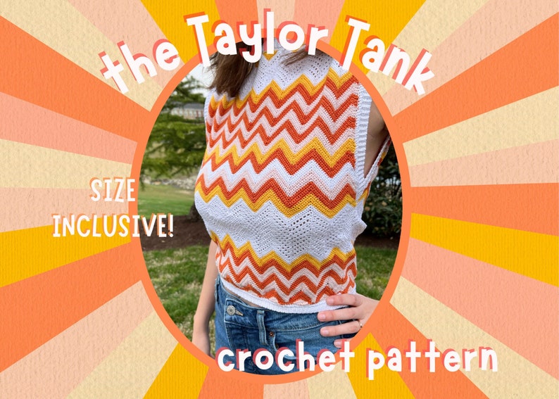 Taylor Tank Digital Crochet PATTERN image 1