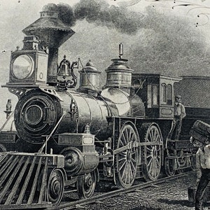 Chicago, Burlington and Quincy Railroad Company Authentic Stock Certificate - Vintage, Year 1897
