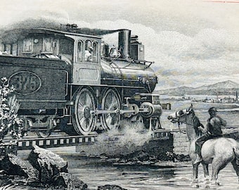 1892 Cleveland, Cincinnati, Chicago, & St. Louis Railway Gold Bond, The Big Four, Railroad History Great Gift, Archival Safe material, Rare