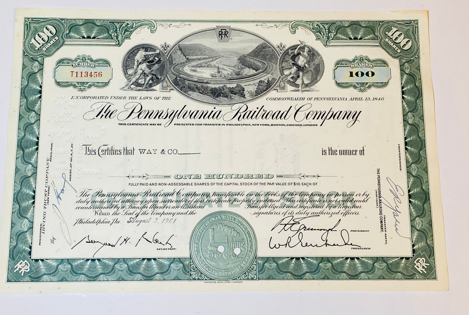 Monopoly Railroad Authentic Stock Certificates Set of 4 Gift | Etsy