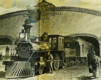 Cincinnati, Indianapolis, St. Louis & Chicago Railway Company, Gold Bond Certificate, Antique, Year 1919