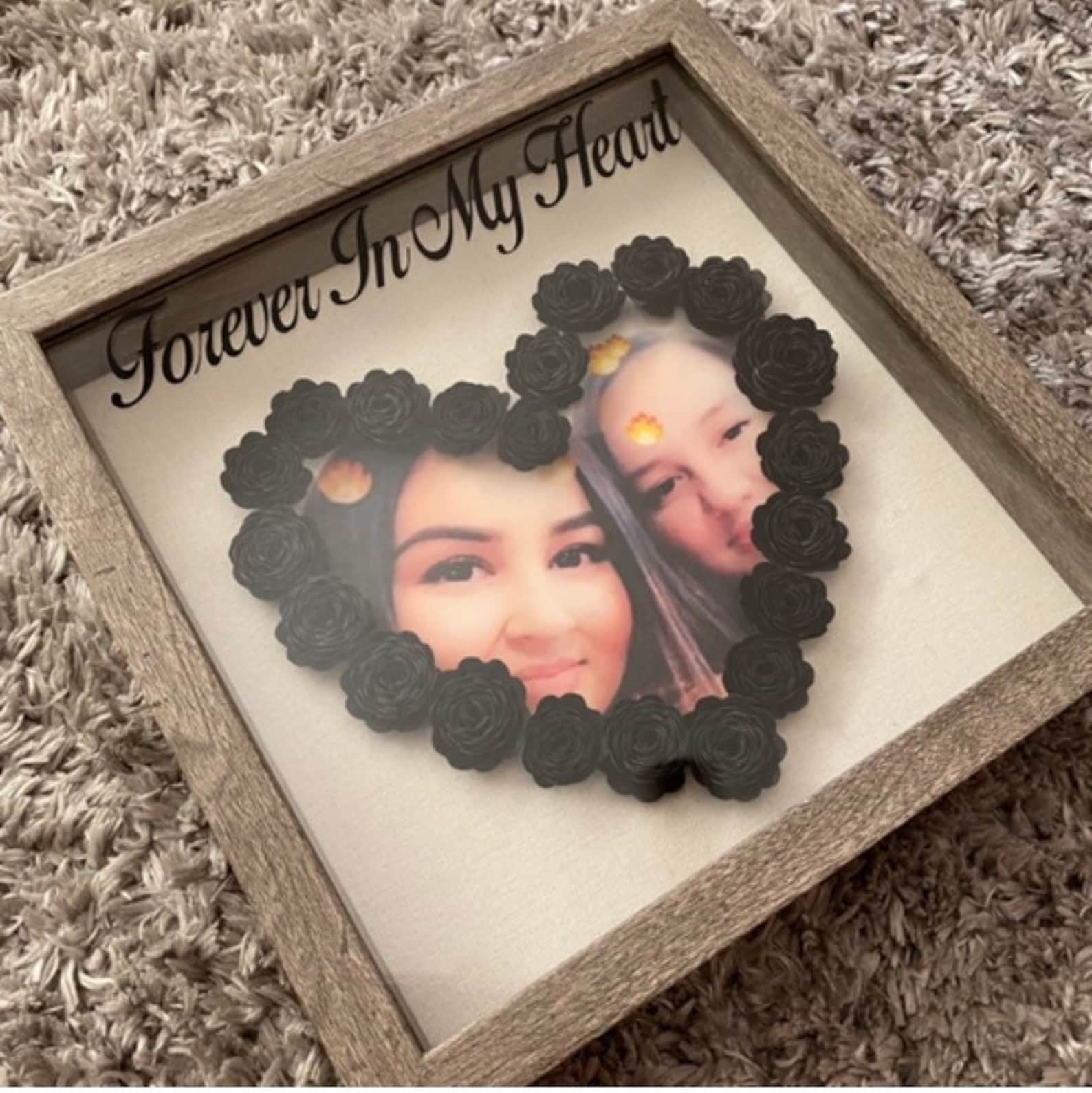 Memorial Shadow Box In Loving Memory Shadow Box Etsy