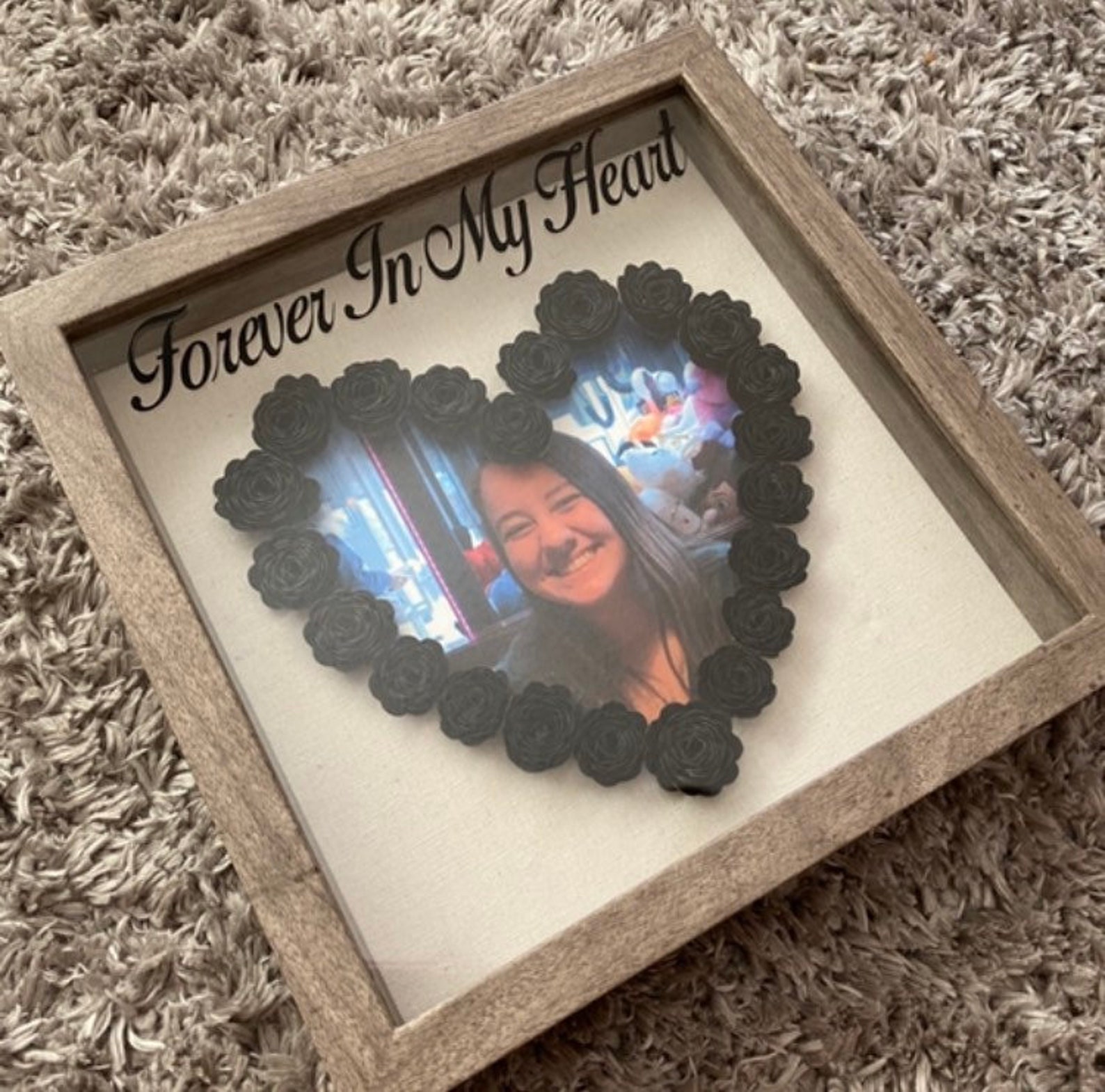 Memorial Shadow Box In Loving Memory Shadow Box Etsy