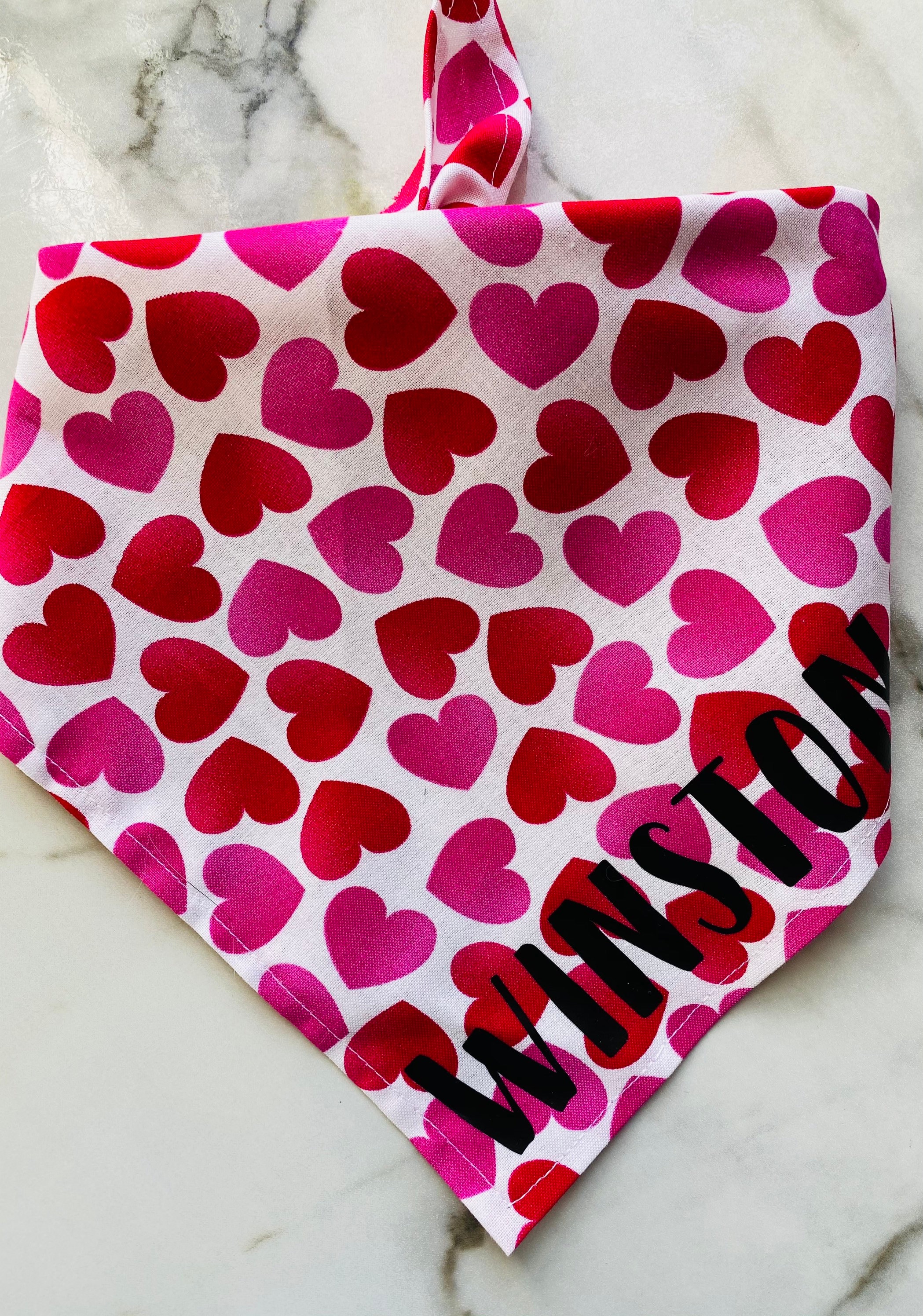 Valentines Day Personalized Dog Bandana / Valentines Day Etsy