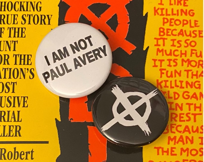 I Am Not Paul Avery Zodiac Logo 1.25 Button Zodiac Serial Killer Etsy