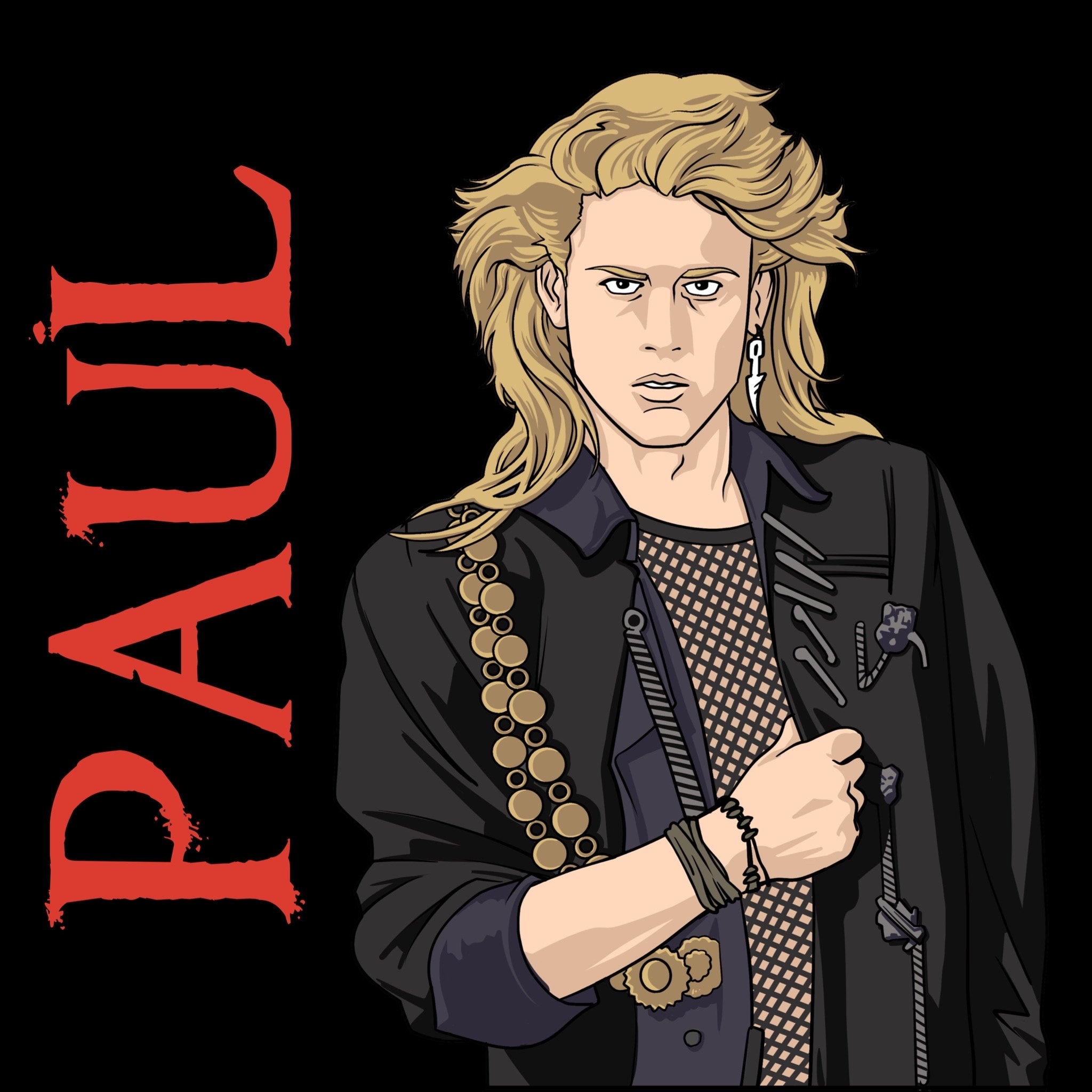 The Lost Boys Enamel Pin David Marko Dwayne Paul - VAMPIRE Horror