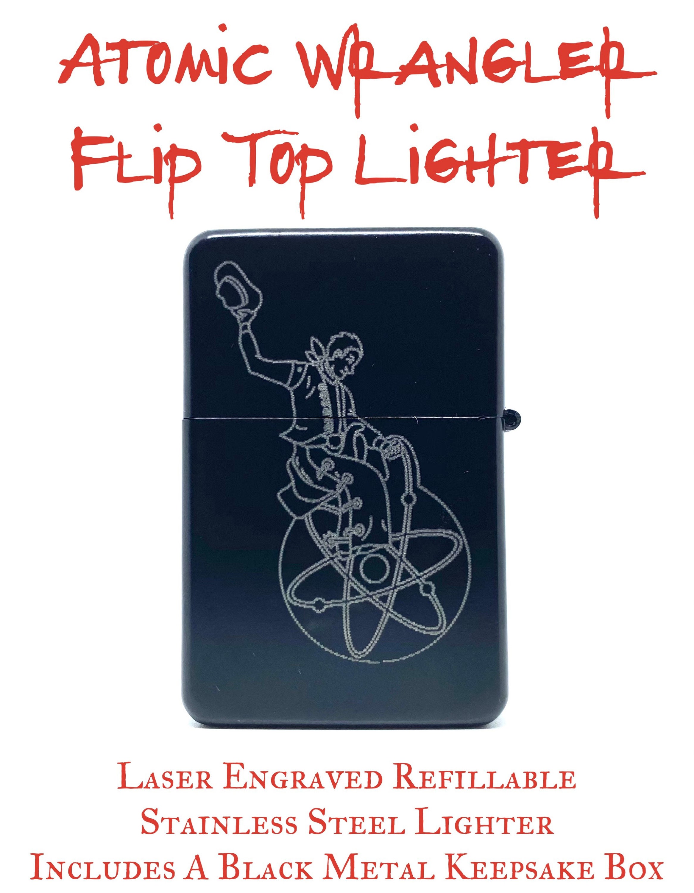 Atomic Wrangler Flip Top Lighter Fallout New Vegas - Etsy New Zealand