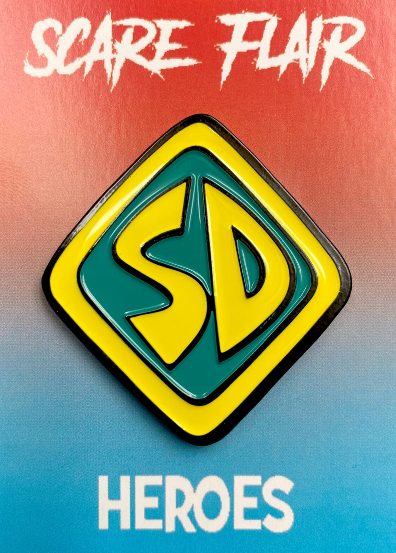 ScoobyDoo Dog Collar Tag Enamel Pin Tag Keychain 2 INCH Etsy