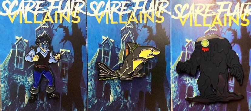 Villains Wave Nine Enamel Pins - Scooby-Doo - Old Iron Face + The Sha…