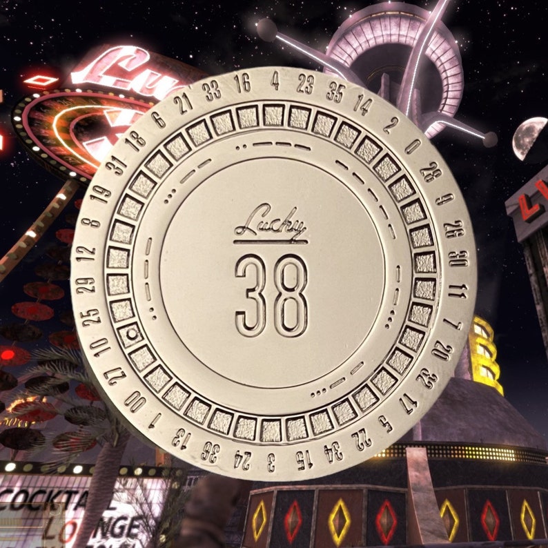 Platinum Chip Fallout New Vegas 2 Inches 2 3 4 76 Etsy